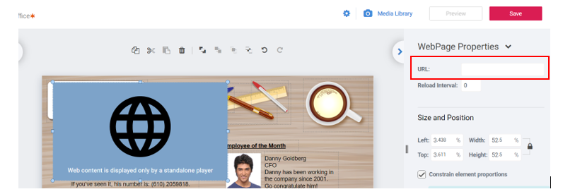 Novisign-Webpage