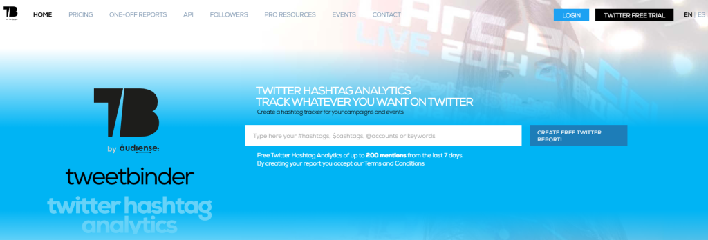 Twitter hashtag tracking tool