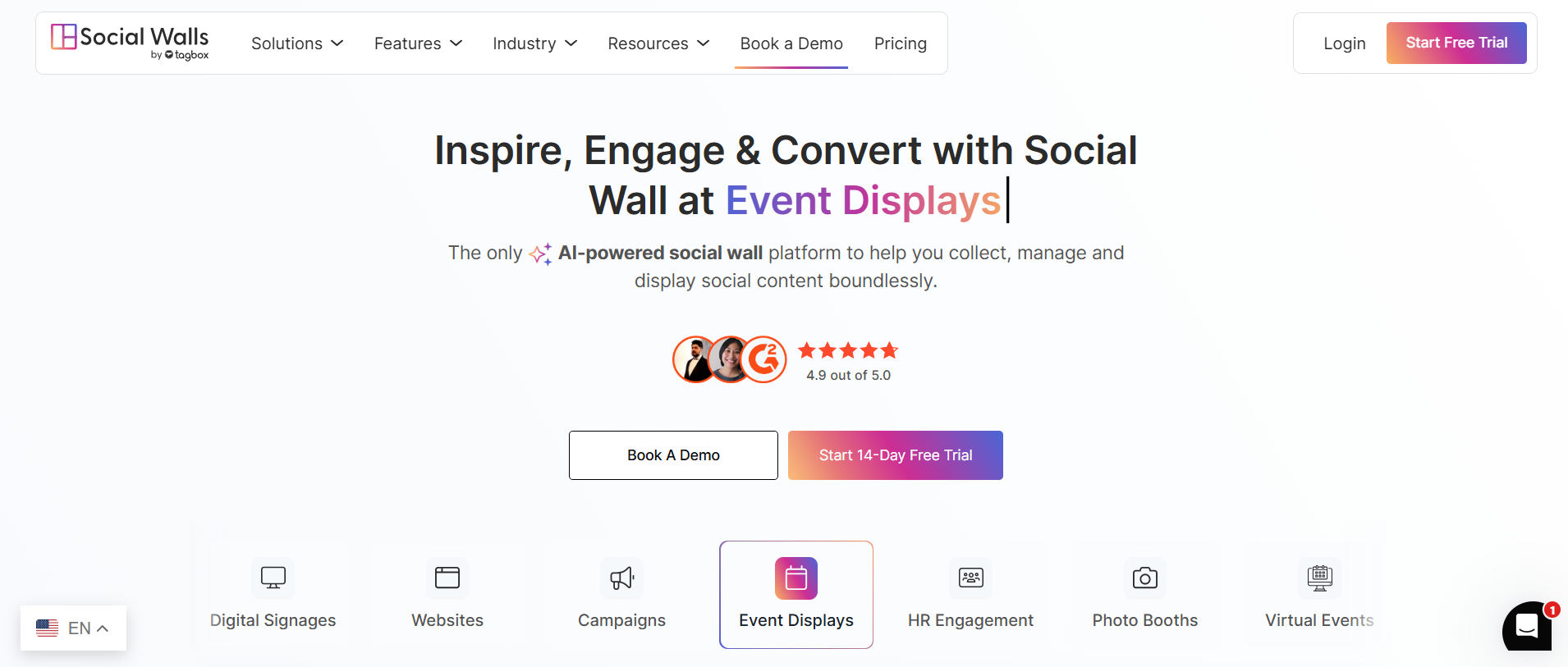 social walls by taggbox