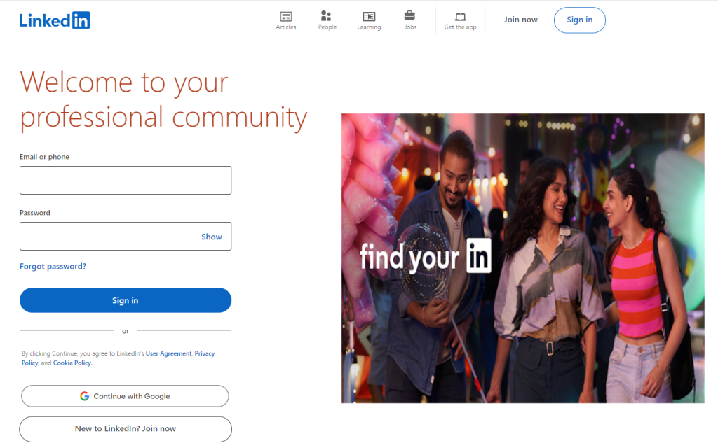 social media search engine - LinkedIn