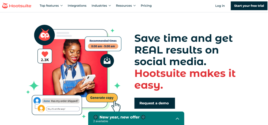 social search engine - Hootsuite