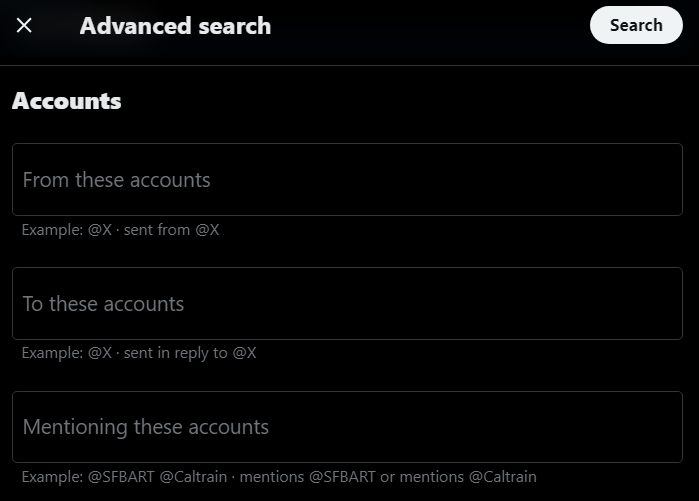 Twitter Advanced Search