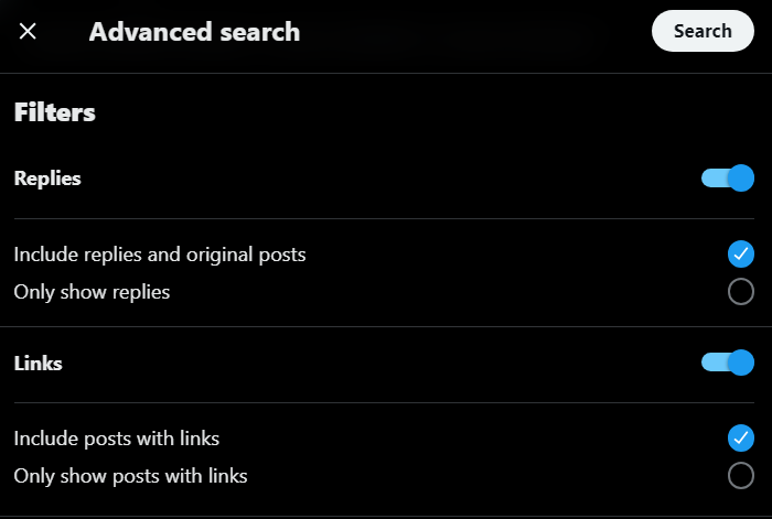 Twitter Advanced Search
