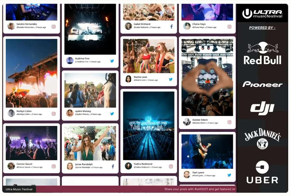 ai powered social wall