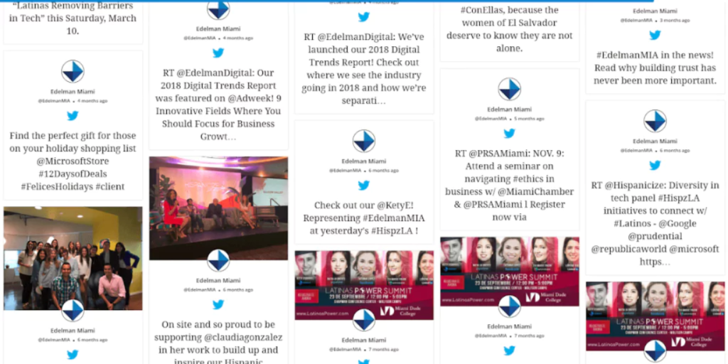 twitter wall