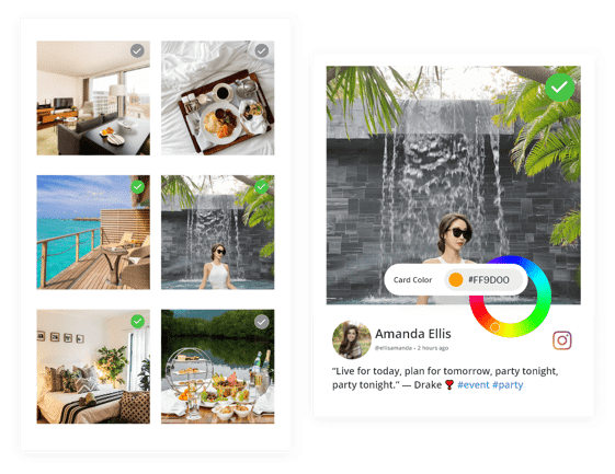 increase restaurant client engagement with social media wall