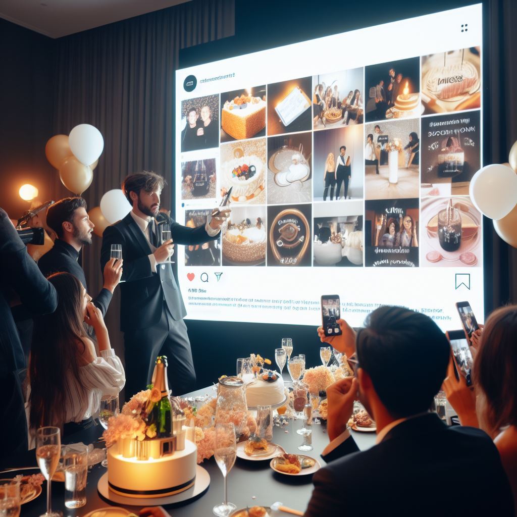 social wall at event