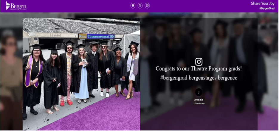 live twitter feed of university graduation events