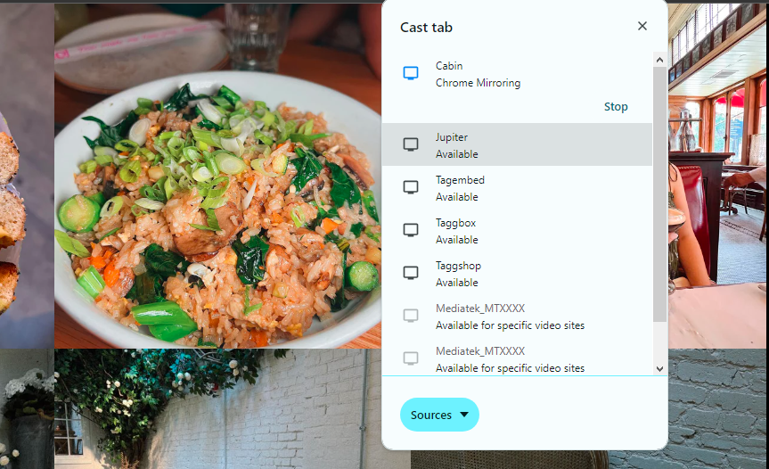 social wall on chromecast