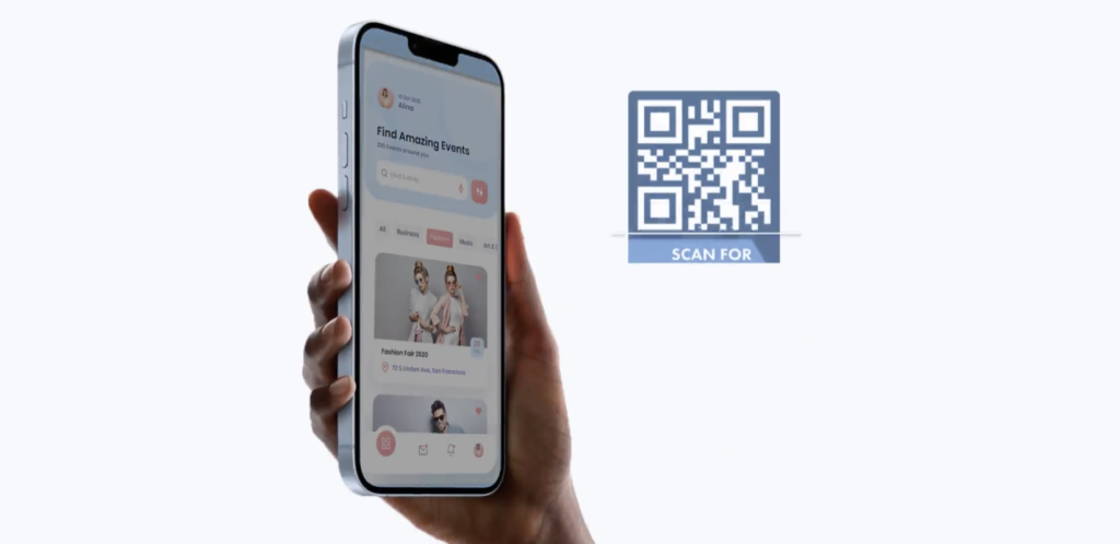event app to collect content from attendeed