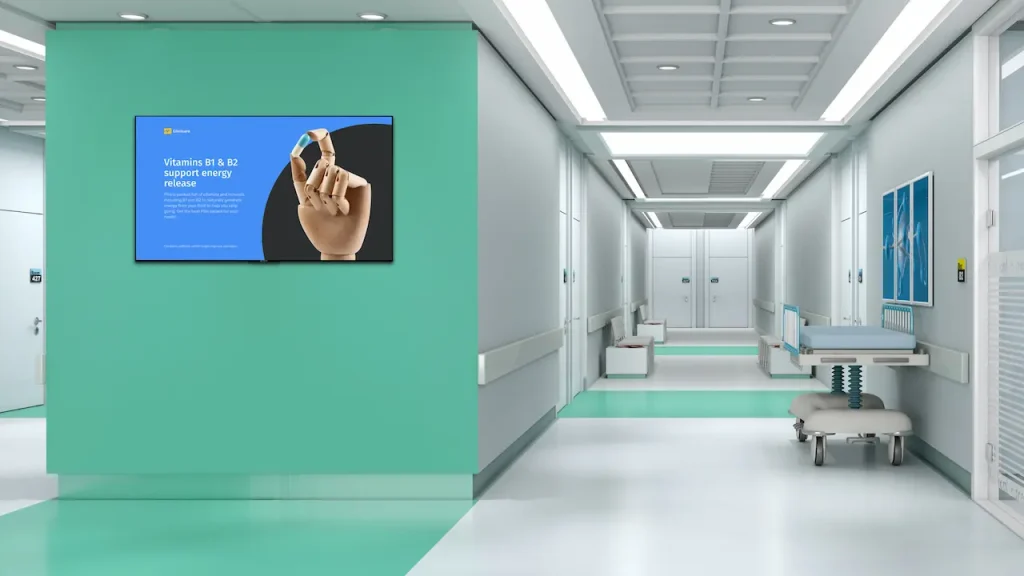 digital signage for healthcare campaign events