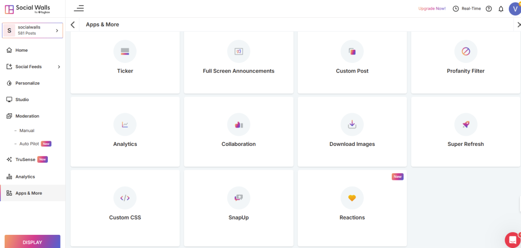 social wall functions