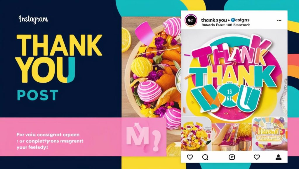 instagram thank you post