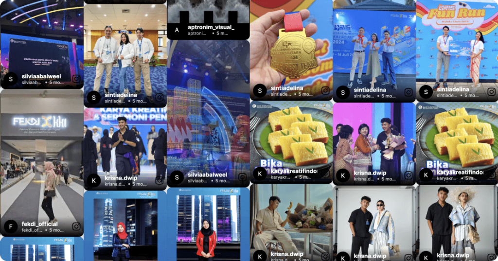 social wall of Karya Kreatif Indonesia