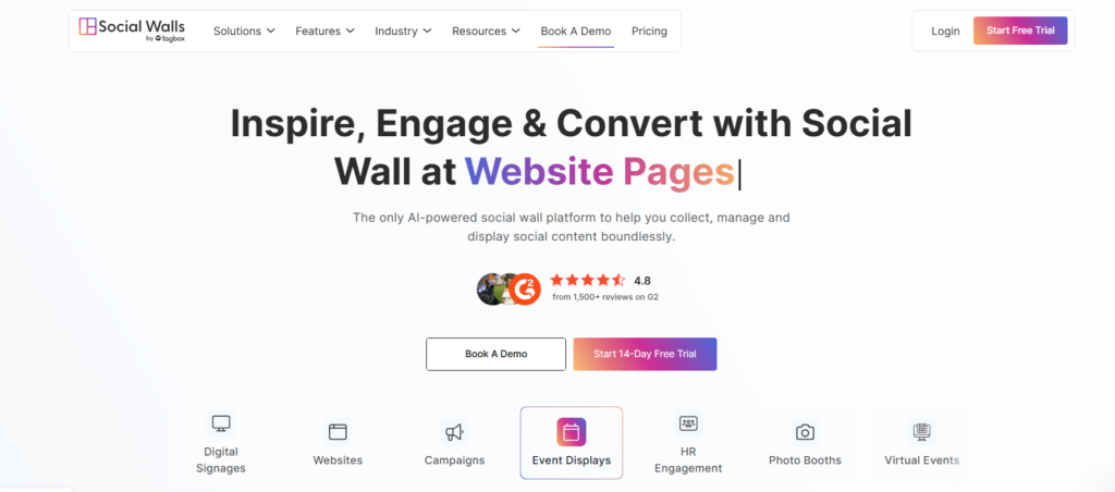 social walls by taggbox