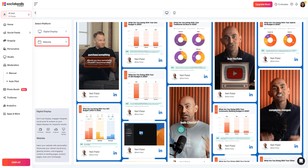 linkedin for websites