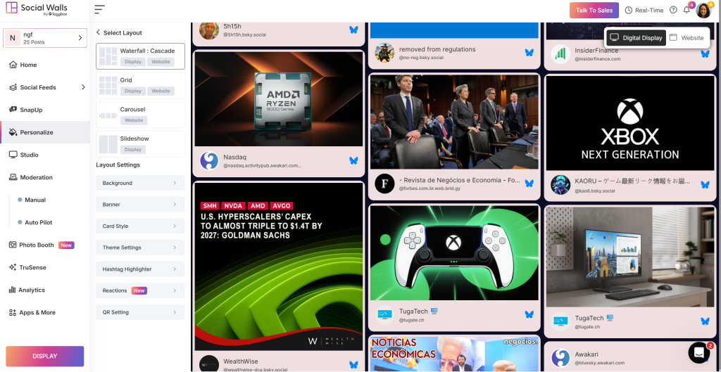 customized feed