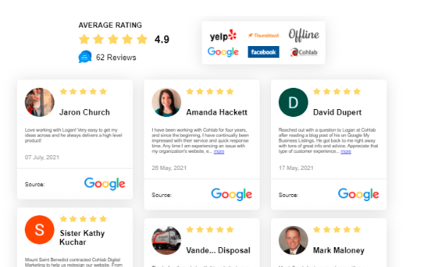 Social Proof as Customer Reviews 