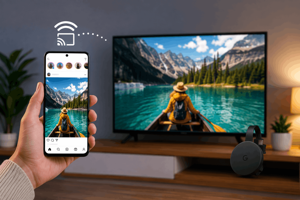 Cast Instagram to TV from an Android Phone