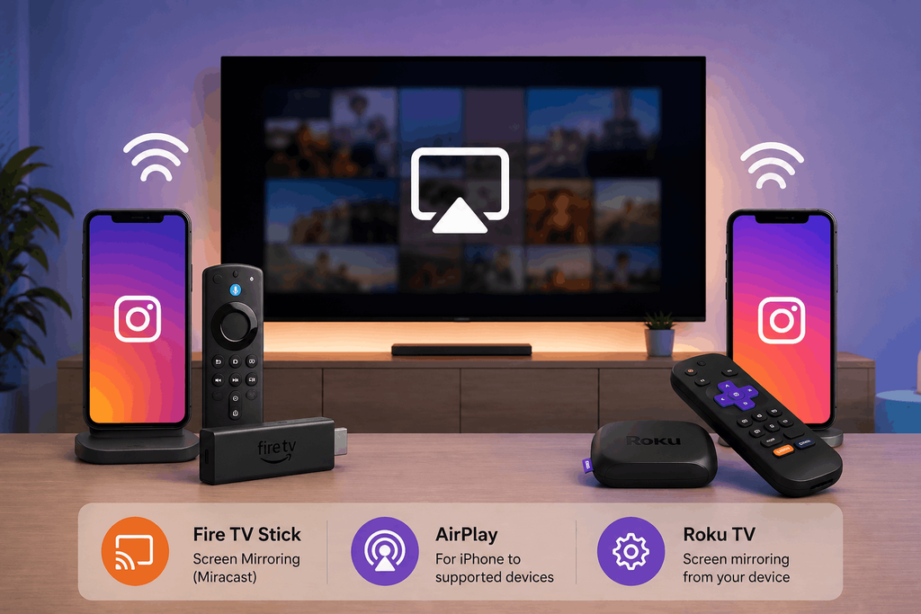 put instagram on tv