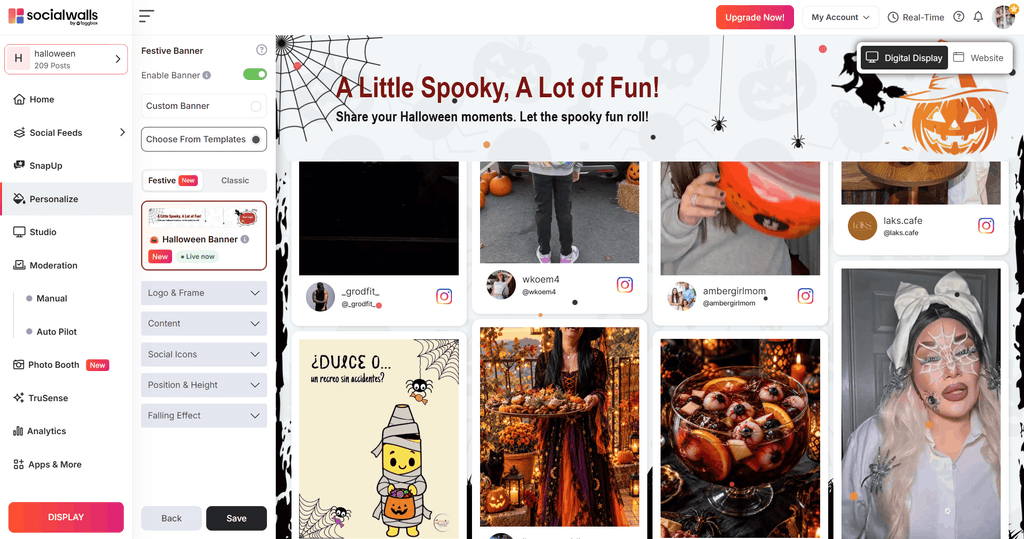 Full-Wall Halloween Styling