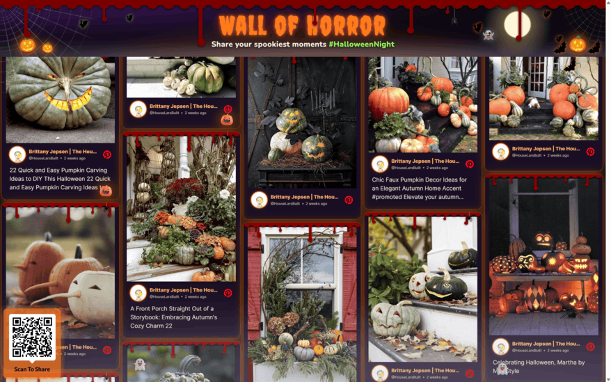Where a Halloween Social Wall Works Best